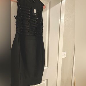 Black bodycon dress